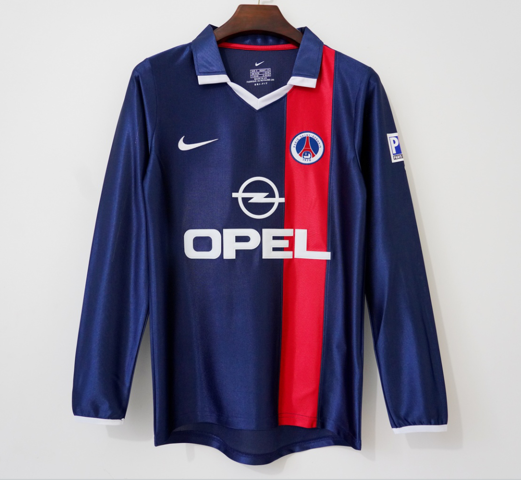 2001-2002 Maillot  PSG Domicile Retro Manches Longues